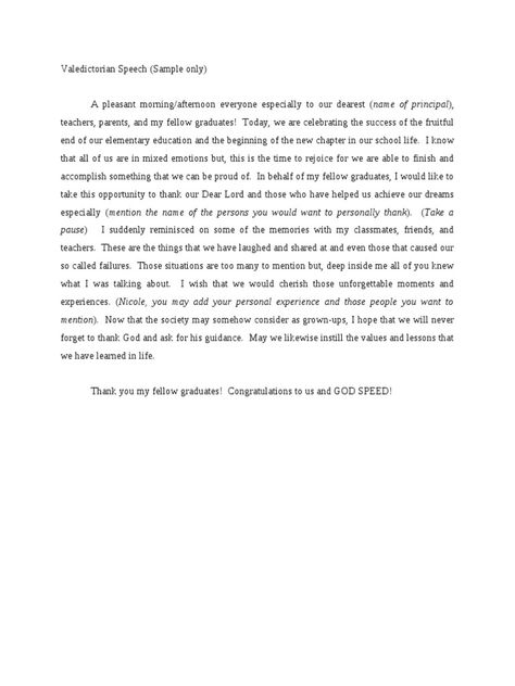 Sample Valedictorian Speech for Graduating Elementary Student How To Start A Speech Student, Speech For Ssg Representative, Farewell Speech For Students, Speech Ideas For Student, High School Graduation Speech Student, Farewell Speech By Student, Graduation Speech For Kindergarten, Valedictorian Speech Ideas High Schools, Graduation Speech College