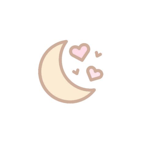 Moon Icon Aesthetic, Cute Png Icons, Icons For Notion, Moon Doodle, Kawaii Icon, Candy Wallpaper, Moon Stickers, Moon Png, Dibujo Simple