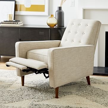 Help for a Recliner Chair Nightmare-20 Gorgeous Recliners! - Laurel Home Armchair Recliner, Mid Century Recliner, Mineral Gray, Round Seat Cushions, Corn Flower, Gray Granite, Modern Recliner, Classic Armchair, Dusty Blush