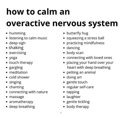 How To Help Nightmares, Nervous System Exercise, Healthy Nervous System, How To Calm The Nervous System, Calming Techniques For Adults, How To Calm Nervous System, Calming The Nervous System, Nervous System Regulation Techniques, Calming Nervous System