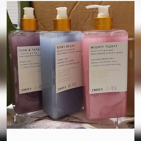 COPY - Truly Body Wash pick your fav Beauty Tips, Collagen Booster, Fav Color, Shower Skin Care, Pretty Skin Care, Pretty Skin, Retinol, Diy Beauty, Body Wash