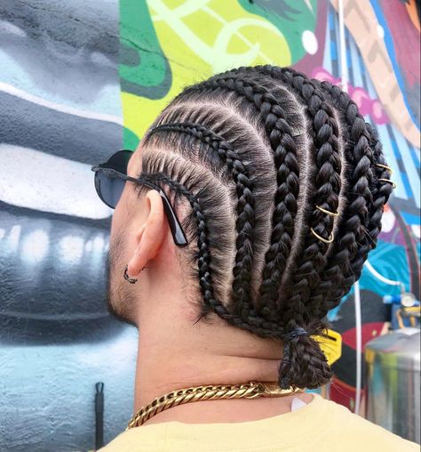 Cornrow Braids Men Short Hair, Straight Back Cornrows Short Hair, Braided For Men, Straight Hair Cornrows Men, Straight Hair Braid Styles Men, Latino Cornrows Men, 8 Braids Cornrows For Men, Straight Back Men Braids, Mens Straight Back Braids