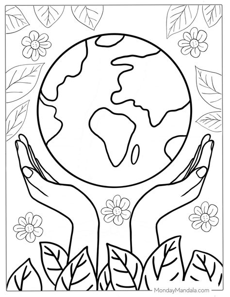 20 Earth Coloring Pages (Free PDF Printables Nature, Mother Nature Drawing, Earth For Kids, Earth Coloring Pages, Earth Day Worksheets, Earth Day Drawing, Earth Day Coloring Pages, Toddler Drawing, Earth Layers