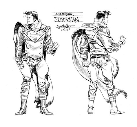 Dieselpunk Superman Reimagining by Sean Gordon Murphy #Dieselpunk #Steampunk #Pulp #DCComics #Superman Croquis, Sean Gordon Murphy, Sean Murphy, Comic Book Shop, Detective Comics, A Wolf, Dc Characters, Dieselpunk, Cool Cartoons