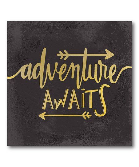 Courtside Market Arrows Adventure Awaits Wrapped Canvas | zulily Chalk Lettering, Baby Shower Chalkboard, Adventure Awaits Baby Shower, Wall Art Gallery, Art Decals, Fine Arts Posters, Stock Paper, Framed Canvas Wall Art, Adventure Awaits