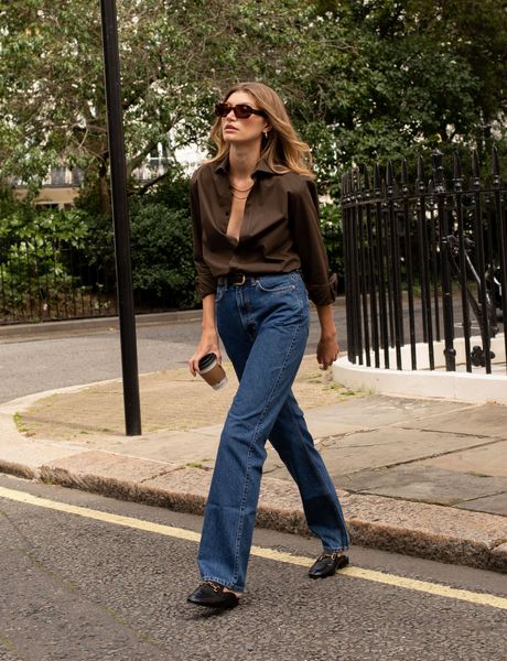 7 Tips on Mastering Petite Style From a Fashion Expert | Who What Wear UK Petite Fashion, Off Duty Outfits, Loafers Outfit, 90s Trends, Classic Menswear, Brown Shirt, The Boyfriend, Petite Women, Style Expert