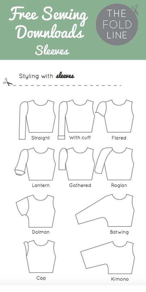 Sew Ins, Sleeve Names, Pola Lengan, Diy Sy, Sew Projects, Techniques Couture, Beginner Sewing Projects Easy, Couture Mode, Diy Couture