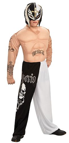 Kids Deluxe Rey Mysterio Costume Tattooed Muscle Chest ShirtPantsWrestling MaskStep into the ring as Rey Mysterio in this licensed costume! The boys costume includ Rey Mysterio Costume, Wwe Halloween Costume, Wwe Costumes, Wrestling Costumes, Halloween City, Rey Mysterio, Wrestling Stars, Fancy Dress Outfits, Boy Halloween Costumes