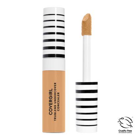 COVERGIRL TruBlend Undercover Concealer, Golden Natural, 0.33 oz COVERGIRL Trublend Undercover Concealer is an all day wear full coverage concealer with a velvety, matte finish. That's rightconceal, shape and brighten with our new under eye concealer! This easy-to-apply formula will help you cover hard to hide skin imperfections like dark circles. Find your perfect shade among thirty (30) shades that match 99% of skin tones! Color: Beige. Undereye Concealer, Drugstore Concealer, Best Makeup Brands, Fit Me Matte And Poreless, Concealer Shades, Full Coverage Concealer, Concealer For Dark Circles, Best Concealer, Too Faced Concealer