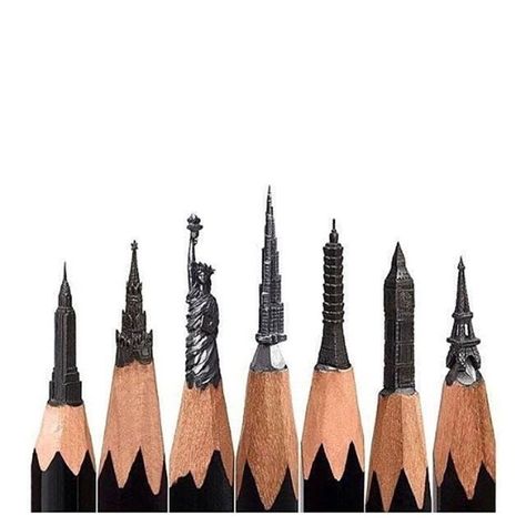 Pencil Art, Pencil Carving, Creation Art, Wow Art, Miniature Art, Art Sculpture, Art Plastique, 3d Art, Amazing Art