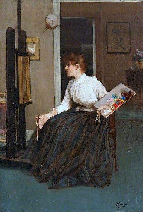 lavery, sir john - In the Studio | por Amber Tree Historical Art, John Lavery, Irish Painters, John Everett Millais, Artist Models, Victorian Art, Art Uk, Classical Art, British Artist