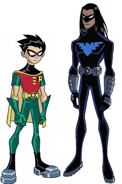 Nightwing! Oh I just love this episode. Western Comics, Robin And Nightwing, Titans Nightwing, Robin Teen Titans, Nightwing Wallpaper, Original Teen Titans, Teen Titans Fanart, Comic Company, Teen Titan