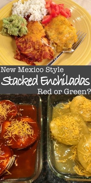 New Mexican Enchiladas Red Chili, New Mexican Enchiladas, I Am New Mexico Recipes, New Mexico Red Chile Enchiladas, New Mexico Enchilada Sauce, Beef Enchiladas With Red And Green Sauce, New Mexico Style Enchiladas, Stacked Cheese Enchiladas, Red Chili Enchiladas New Mexico