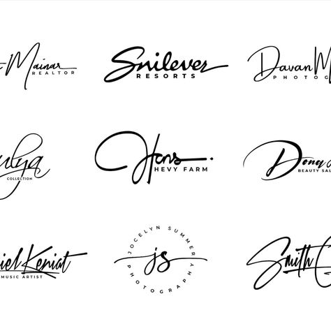 I will do signature,handwritten,calligraphy,scripted logo design Calligraphy Logo Design Ideas, Artistic Signature Ideas, Handwriting Logo Design, Cursive Logo Design, Hand Writing Logo, Signature Logo Ideas, Calligraphic Logo, Logo Handwriting, Handwritten Logo Design