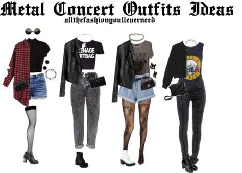 Rock Concert Fashion, Metal Concert Outfit, Rock Concert Outfit, Outfits 80s, Summer Country Concert Outfit, Concert Outfit Rock, Metal Concert, Concert Outfit Summer, Band Outfits