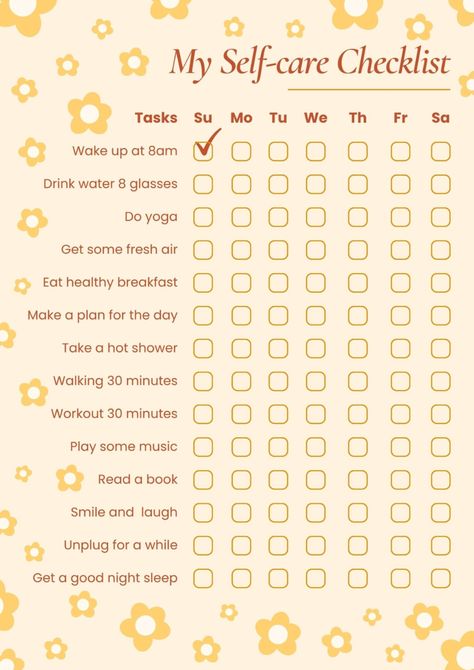 checklist, self care checklist, selfcare checklist Tuesday To Do List, Organisation, How To Make A Daily Routine Chart, Daily Checklist For Adults, Self Care Monthly Routine, Tasks To Do, Bunny Daily Routine, Selfcare To Do List, Todo Lists Ideas