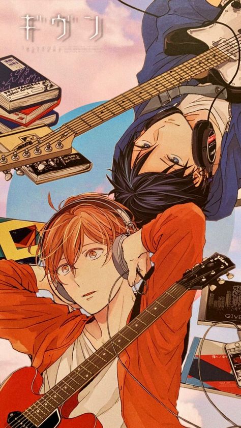 Characters With Headphones, Given Anime Wallpaper, Mafuyu Uenoyama, Haikyuu Kagehina, Given Anime, Adorable Anime, Arte Do Kawaii, Poster Anime, Kushina Uzumaki