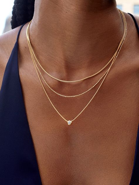 Chunky gold chain necklace