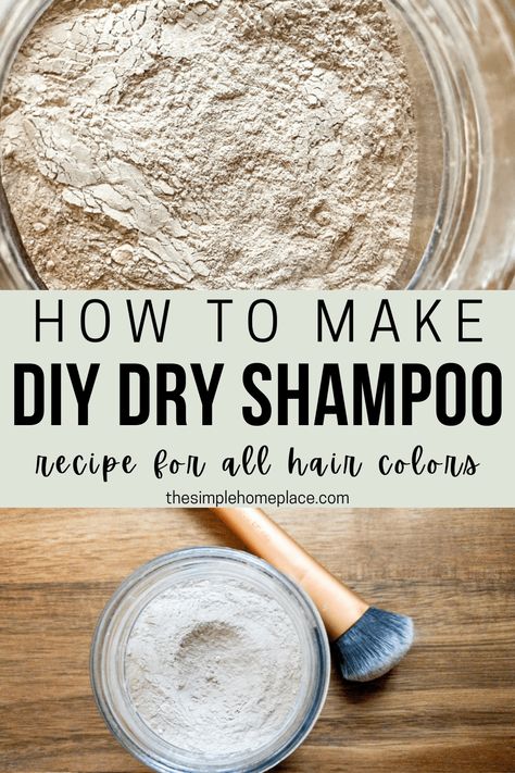 Homemade Dry Shampoo, Natural Dry Shampoo, Dry Shampoo Powder, Diy Dry Shampoo, Shampoo Recipe, Diy Shampoo, Homemade Shampoo, Diy Kosmetik, Money Savers