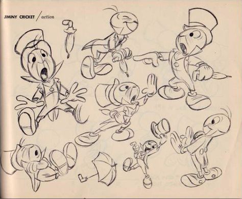 "How To Draw Jiminy Cricket" Cricket Character Design, Jiminy Cricket Drawing, Jiminy Cricket Tattoo, Jimminy Cricket, Disney Storyboard, Jimmy Cricket, Disney Character Sketches, Jiminy Cricket, Cartoon Drawing Tutorial