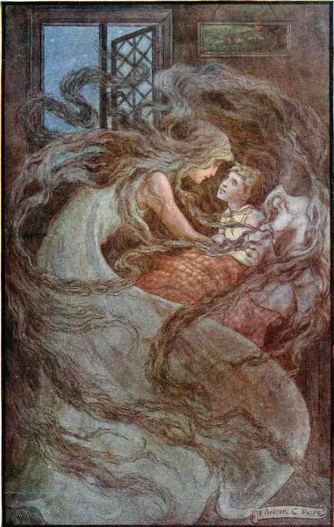 "Phantastes" Written by George Macdonald - A Fairy Tale From Scotland (1871) Florence Harrison, German Fairy Tales, George Macdonald, Fairy Tale Illustration, Classic Fairy Tales, Brothers Grimm, Grimm Fairy Tales, Fairytale Illustration, Daily Pictures