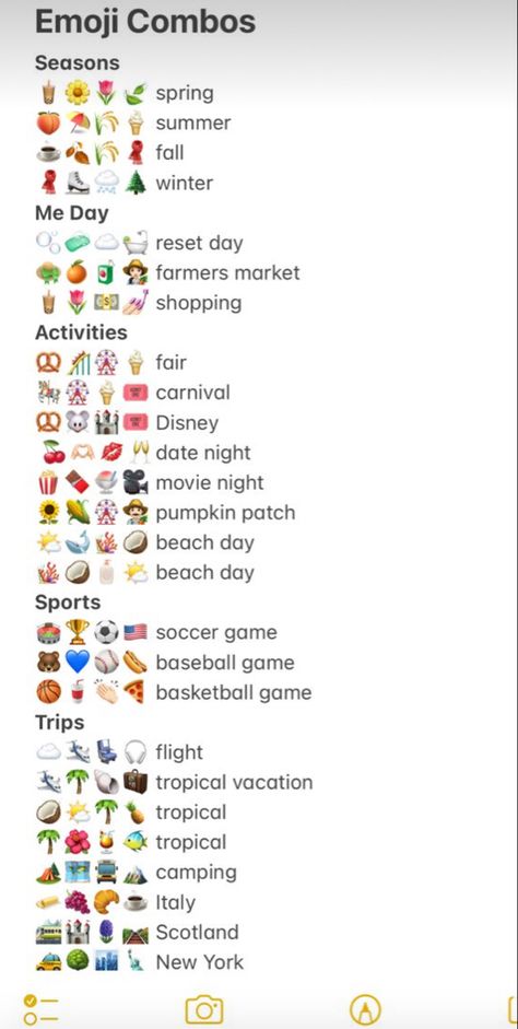 Highlights Emoji Instagram, June Emojis, Instagram Decor Ideas, 2 Emoji Combinations, Emoji Astetics Combo, Bio Ideas For Pinterest, January Emoji Combos, Aesthetic Snapchat Emoji Themes, Picnic Emoji Combination