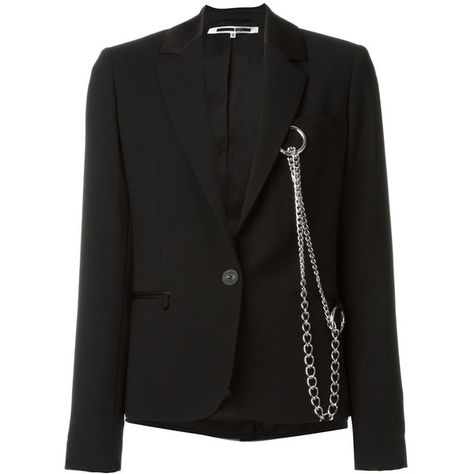 Haute Couture, Couture, Chain Blazer, Blazers Black, Aesthetic Grunge Outfit, Straight Jacket, Minimal Look, Mcq Alexander Mcqueen, Woman Suit Fashion