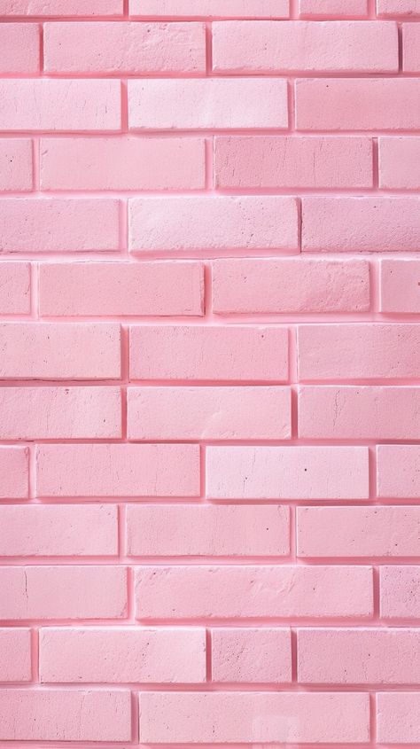 Pink brick wall mobile phone wallpaper - by OpalDesigns. Solid Pink Iphone Wallpaper, Light Pink Brick Wallpaper, Pink Tiles Wallpaper, Pink Brick Wall Background, Pink Wood Wallpaper, Pink Tile Background, Pink Phone Backgrounds Aesthetic, Pink Brick Background, Pink Tile Wallpaper