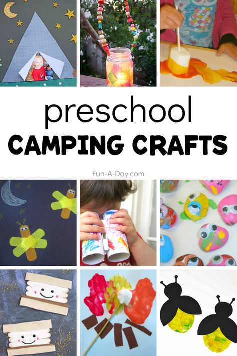 Camping Crafts For Toddlers, Easy Camping Crafts, Lightning Bug Crafts, Camping Theme Crafts, Campfire Craft, Tent Craft, Camping Theme Preschool, Diwali Activities, Crafts For Preschoolers