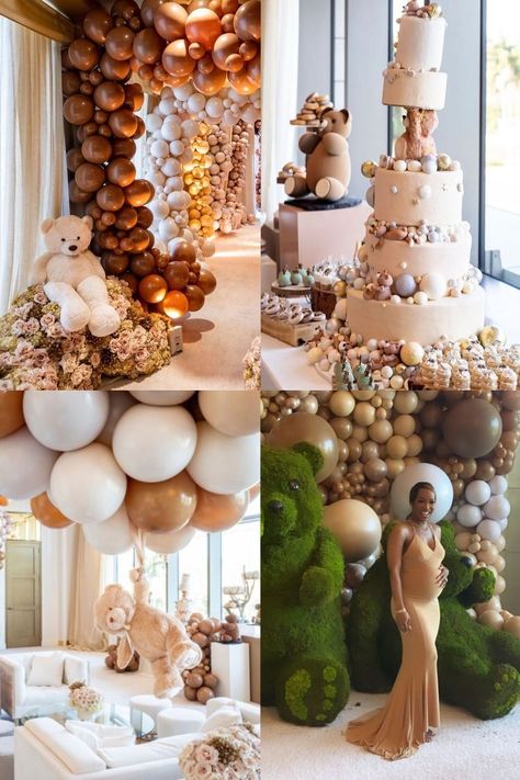 Celebrity Baby Shower, Malika Haqq, Celebrity Baby Showers, Baby Shower Decorations Neutral, Deco Baby Shower, Bear Baby Shower Theme, Celebrity Baby, Shower Outfits, Bearly Wait