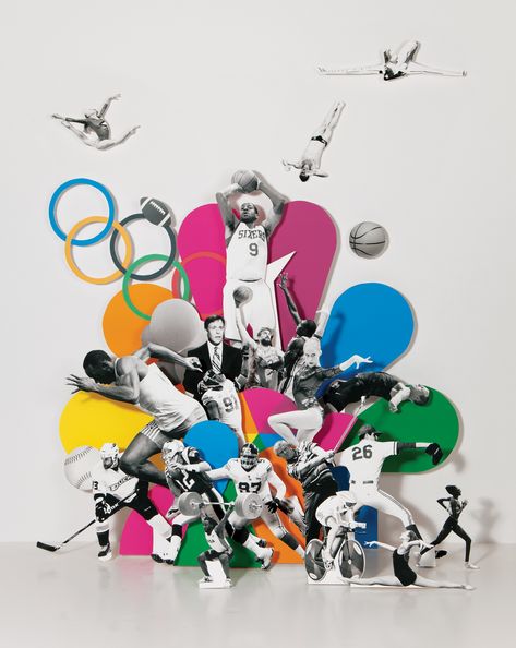 Sports Illustrations Art, Olympics Graphics, Keiichi Tanaami, Sports Illustrations Design, Sports Magazine Covers, Magazine Design Cover, Collage Work, Fortune Magazine, James Taylor