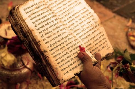 The Vedas: Ancient Mystical Texts Offer Charms, Incantations, Mythological Accounts and Formulas for Enlightenment Hindu Vedas, Advaita Vedanta, Ancient Writing, Hindu Rituals, Ancient Languages, Sacred Scripture, Sacred Text, Ancient Origins, Ancient India