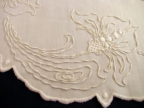 C-Cord-Embroidery-CloseUp | Flickr - Photo Sharing! Silk Ribbon Embroidery, Couture, Lace Beadwork, Hand Work Design, Different Artists, Embroidery Motifs, Handwork Embroidery Design, Fabric Yarn, Ribbon Work