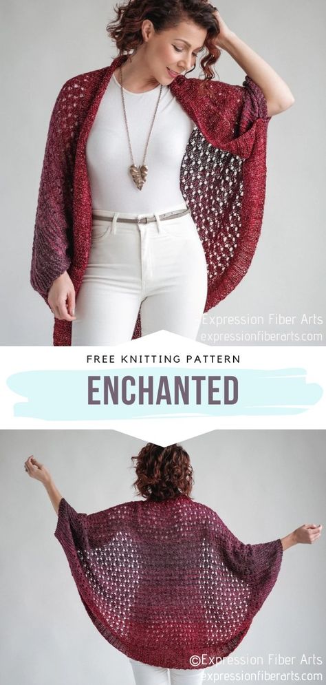 Poncho Knitting Patterns, Beginner Knitting Patterns, Beginners Crochet, Knit Shrug, Lace Knitting Patterns, Sock Knitting Patterns, Free Knitting Patterns, Fashion Magazines, Shawl Knitting Patterns