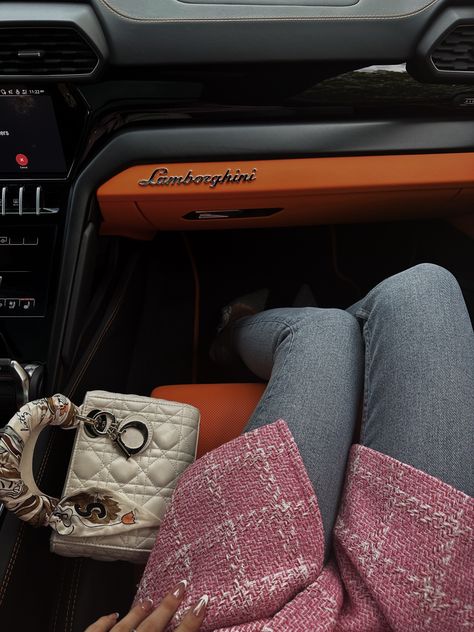 Lamborghini Urus Orange Interior, Kendall Jenner Lamborghini Urus, Lamborghini Urus Orange, Lamborghini Orange, Lamborghini Urus Interior, Brad Pitt Young, Dior Aesthetic, Glam Life, Lamborghini Urus