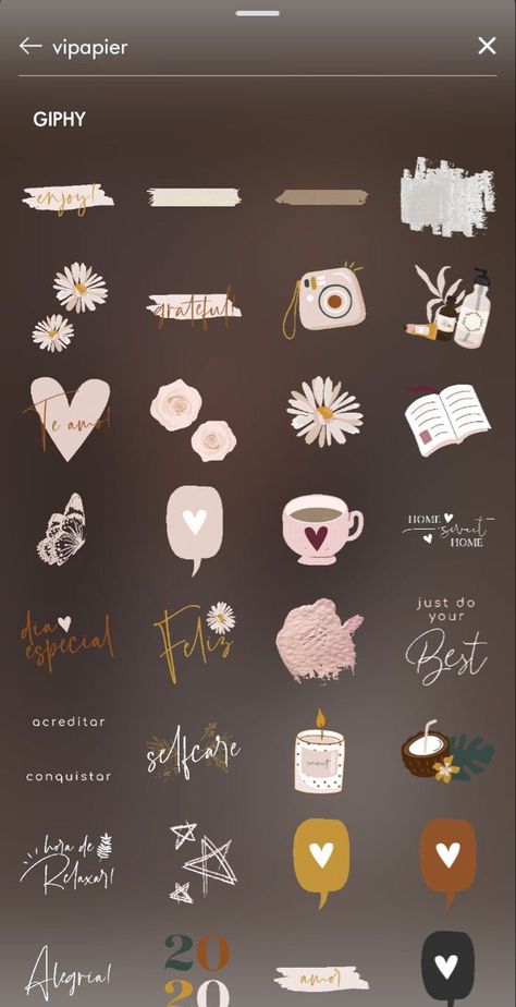 Aesthetic Instagram Stickers, Instagram Stickers Aesthetic, Gift Ig, Stickers Ig, Creative Instagram Names, Instagram Story App, Stickers Instagram, Instagram Sticker, Instagram Animation