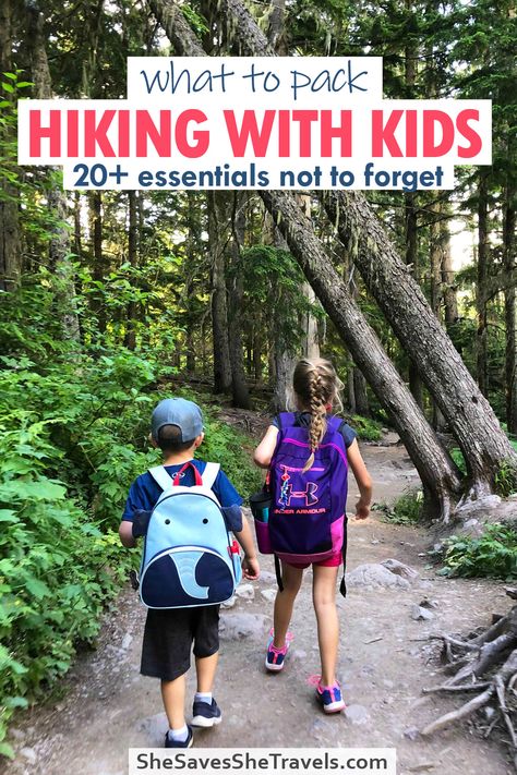 One Day Hiking Packing List, Colorado Packing List Summer Kids, Hiking Pack List, Hiking Essentials For Kids, Packing List For Hiking Trip, What To Pack For Hiking Day Trip, What To Take Hiking, Hiking Vacation Packing List, Packing For Hiking Trip