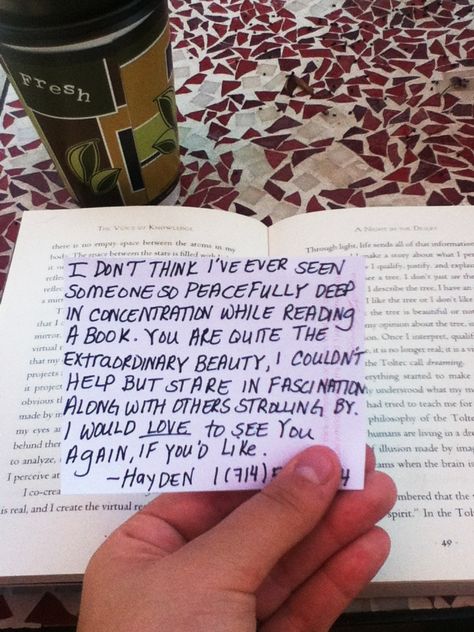 trinityburn: So I’m at an old cafe by the beach alone and I got up to use the restroom and buy a croissant. When I returned this was in my book ~ Book Nerd, Up Book, Faith In Humanity, Hopeless Romantic, Love Book, Book Quotes, Book Worms, Sake, Book Worth Reading