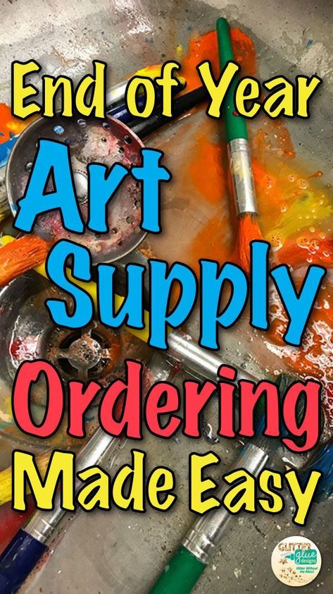 End Of Year Art, Teacher Supplies List, Classroom Art Supplies, Art Classroom Organization, Reading Poster, Elementary Art Classroom, Art Supplies List, Art Classroom Management, Art Teacher Resources