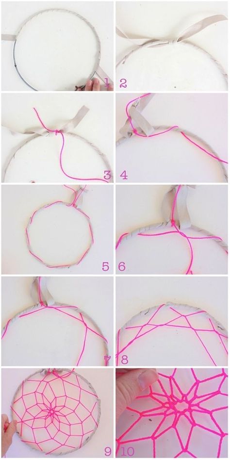 Dreamcatcher Tutorial, Diy Dream Catcher For Kids, Homemade Dream Catchers, Dream Catcher For Kids, Diy Dream Catcher, Making Dream Catchers, Diy Dream Catcher Tutorial, Pola Macrame, Dream Catcher Patterns