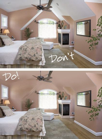 Bonne idée! Slanted Ceiling Bedroom, Sloped Ceiling Bedroom, Slanted Walls, Angled Ceilings, Ceiling Bedroom, Attic Bedrooms, Upstairs Bedroom, Loft Room, Attic Bedroom