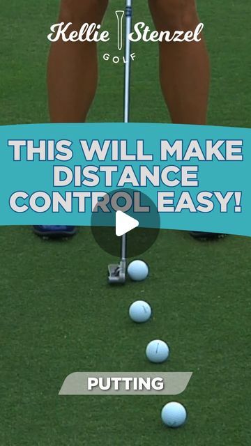 Kellie Stenzel Golf on Instagram: "Perfect your putting distance control with this simple idea!  Are you like most amateur golfers and you struggle to control the distance of your putts?   You aren’t alone in this struggle!  Comprehending that the stroke’s length dictates the distance of your putts is essential for increasing your putting success.  #golf #golfing #golfer #golflife #golfswing #golfcoach #golfpro #golfaddict #golftips #golfr #golfstagram" Golf Chipping Tips, Putt Putt Golf, Chipping Tips, Golf Decor, Golf Chipping, Golf Drills, Golf Practice, Golf Instruction, Golf R