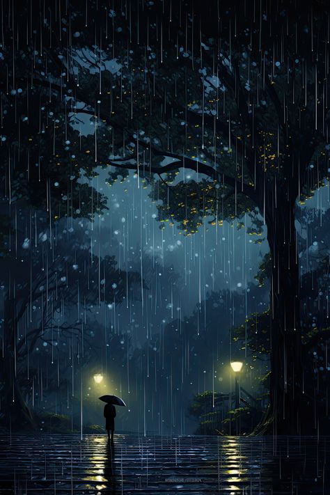 The Calm Rain ambience is a soothing and relaxing sound experience that transports you to a peaceful rainy day. The gentle sound of raindrops falling on leaves and the distant rumble of thunder create a calming atmosphere that helps you unwind and de-stress. Rain Ambience, Rainy Day Wallpaper, Rain Animation, Rain Illustration, Rainy Wallpaper, Chill Wallpaper, Calming Pictures, Rainy Sky, Rain Pictures