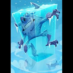 Illustrations for Ice world action cards! Done for @unimogame the first freeze card is super fun to play! #drawing #digital #art #illustration #freeze #ice #monster #unimogame #grecke #cardgame Frozen In Ice Art, Frost Illustration Art, Frozen Illustration Art, Ice Cube Illustration, Ice Character Design, Frost Illustration, Frost Drawing, Ice Character, Ice Cartoon