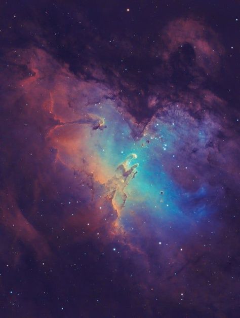 Hubble Images, The Pillars Of Creation, Cassandra Calin, Pillars Of Creation, Eagle Nebula, Night Sky Wallpaper, Galaxy Space, Space Images, Space Pictures