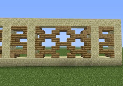 Window Lattice, Minecraft Wall Designs, Minecraft Pattern, Minecraft Building Guide, Minecraft Wall, Minecraft Interior, Minecraft Interior Design, Minecraft Modern, Rumah Minecraft