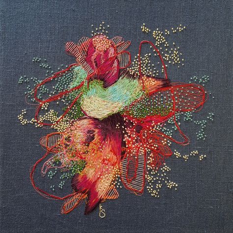 Discover: Seven contemporary textile artists - TextileArtist.org Textile Art Embroidery, Abstract Embroidery, Textiles Artwork, Gifts To Make, Creative Textiles, Contemporary Textiles, Contemporary Embroidery, Embroidered Art, Hand Stitch