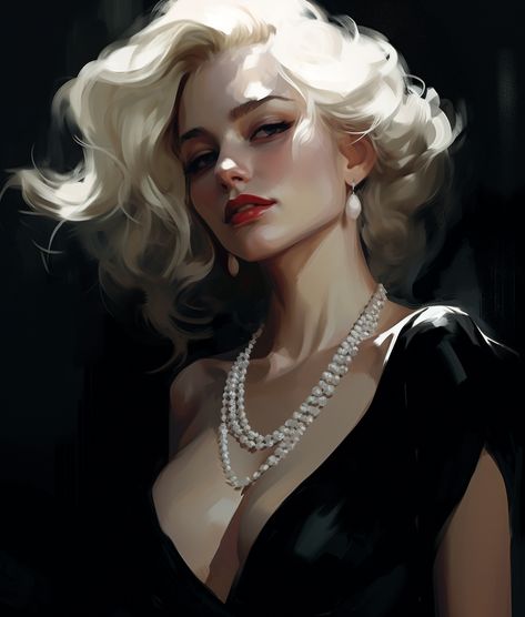 Blonde Lady Art, Blonde Hair Woman Art, Blonde Vampire Woman, Short Blonde Hair Character, Woman With White Hair Art, Blonde Vampire Art, Blond Vampire, Vampire Woman Art, Blonde Woman Art