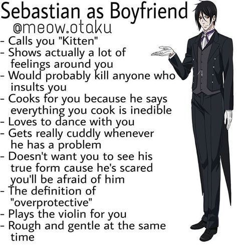 Black Butler Comics, Grell Black Butler, Black Butler Funny, Black Butler Sebastian, Black Butler Manga, Black Butler Characters, Types Of Boyfriends, Black Butler 3, Black Buttler