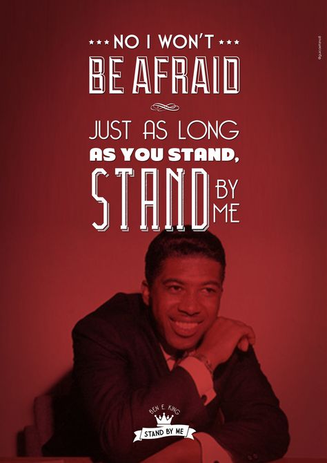 'Stand By Me' soul icon Ben E. King ♚ R.I.P. Soul Music, Ben E King, Lyrics To Live By, Favorite Lyrics, I Love Music, Greatest Songs, Music Legends, All Music, Kinds Of Music